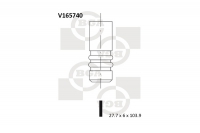 Клапан (впуска) Renault Trafic/Vivaro 2.0dCi 06- (к-кт 8шт.) | BGA BGA V165740 Великобритания