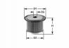 Фильтр топливный Рено Кенго 1.9D 97-08 | CLEAN FILTERS MG083